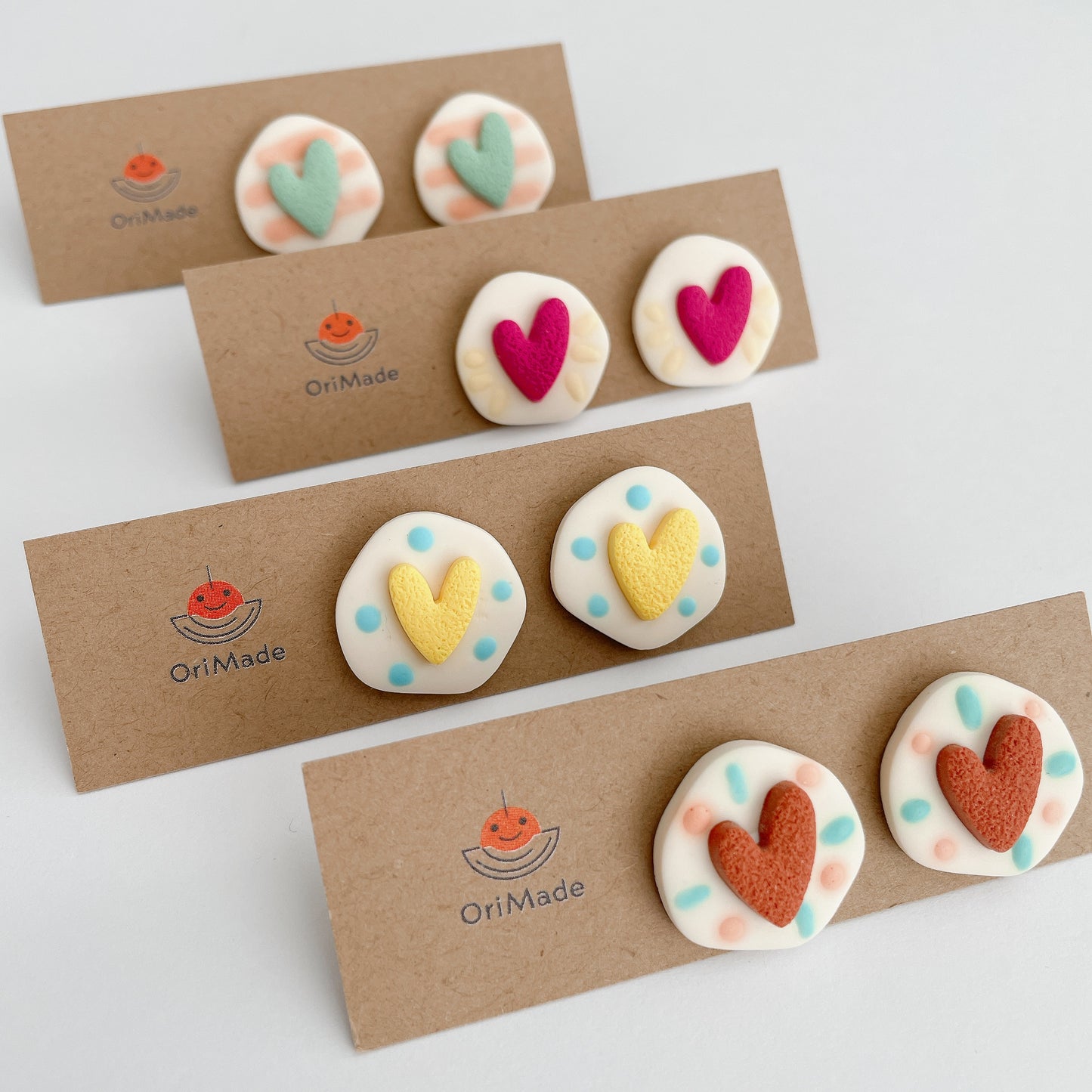 Heart Stud Earrings