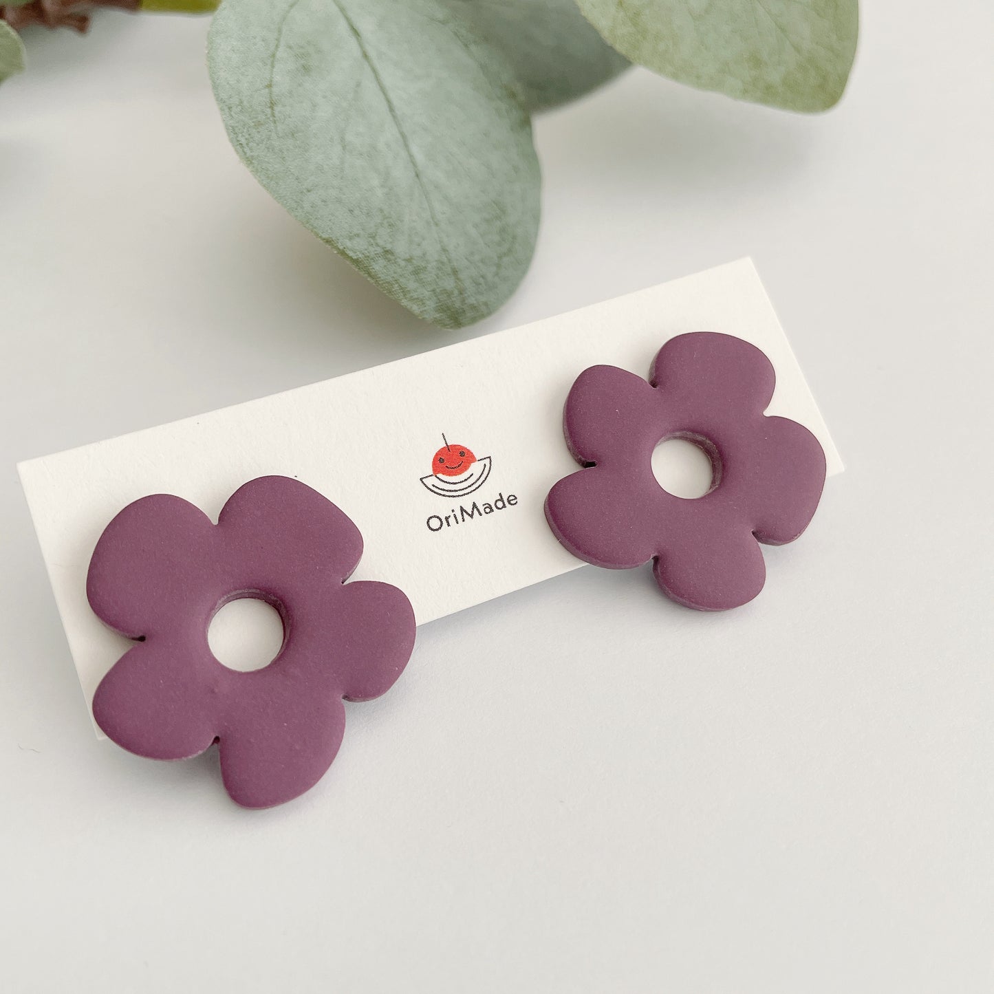 Chunky Flower Stud Earrings